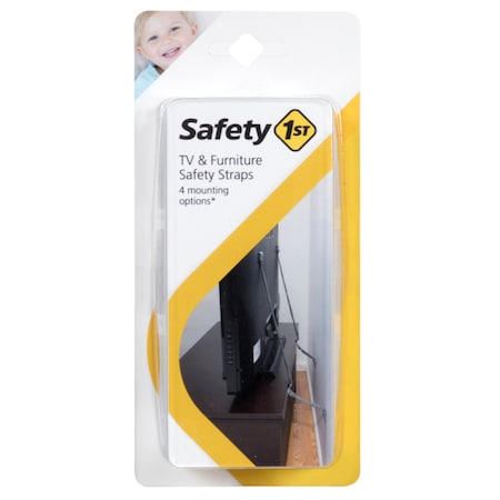 Safety 1St Safety 1st Black Nylon Furniture Strap 2 pk HS304
